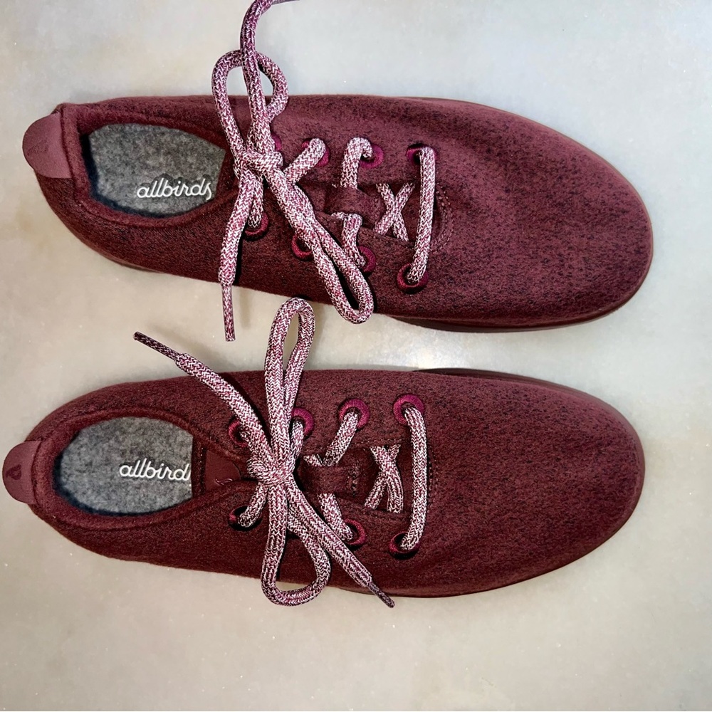 Allbirds Women’s Wool Runners Burgundy Shoes